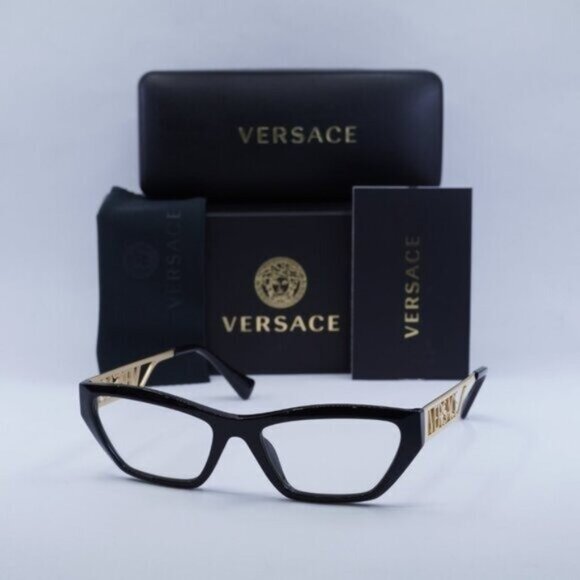 🕶️ New Versace VE3327U GB1 Eyeglasses - Black Frame - Picture 2 of 12